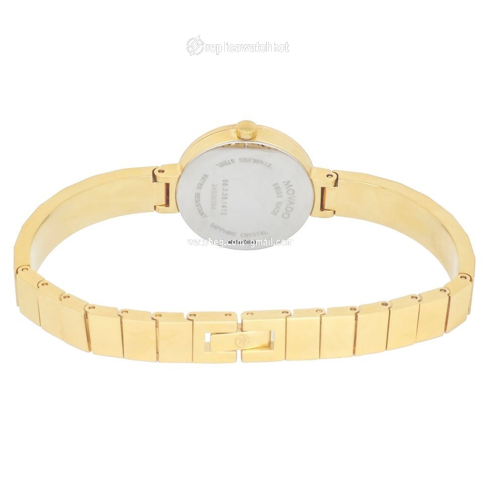 Movado Womens watch Quartz Gold Steel 607111 2