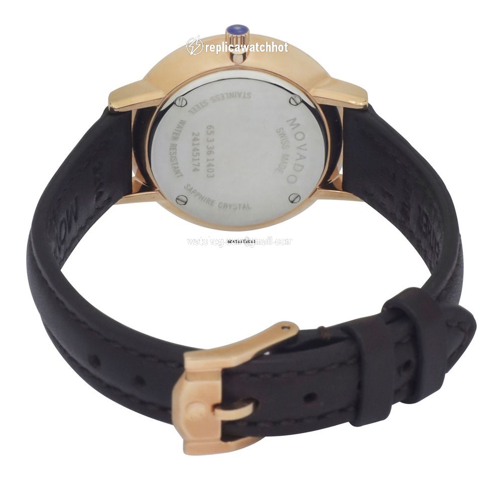 Movado Womens watch Quartz Gold Steel 607096 2