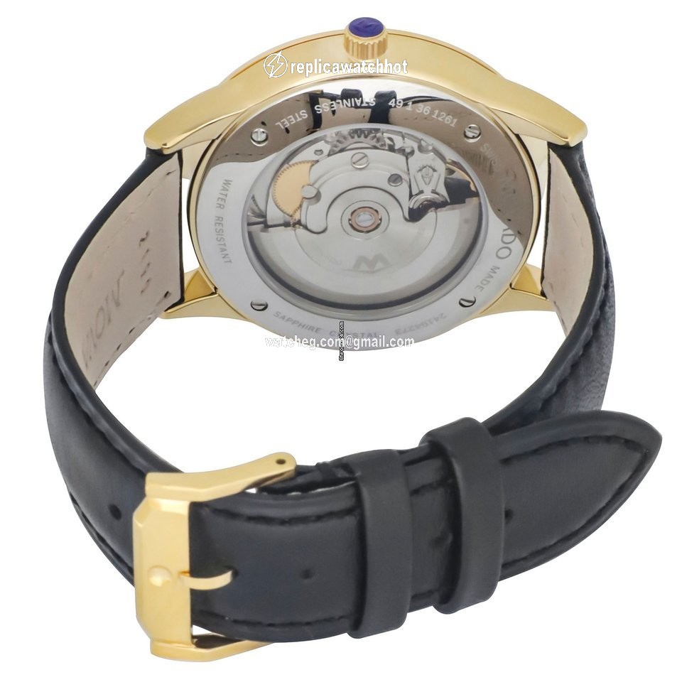 Movado 1881 Automatic Mens watch Unisex Automatic Gold Steel 606875 2