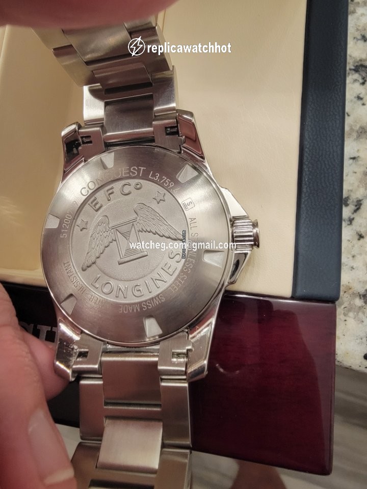 Longines Conquest Mens watch Unisex Quartz Steel L3.759.4.96.6 2