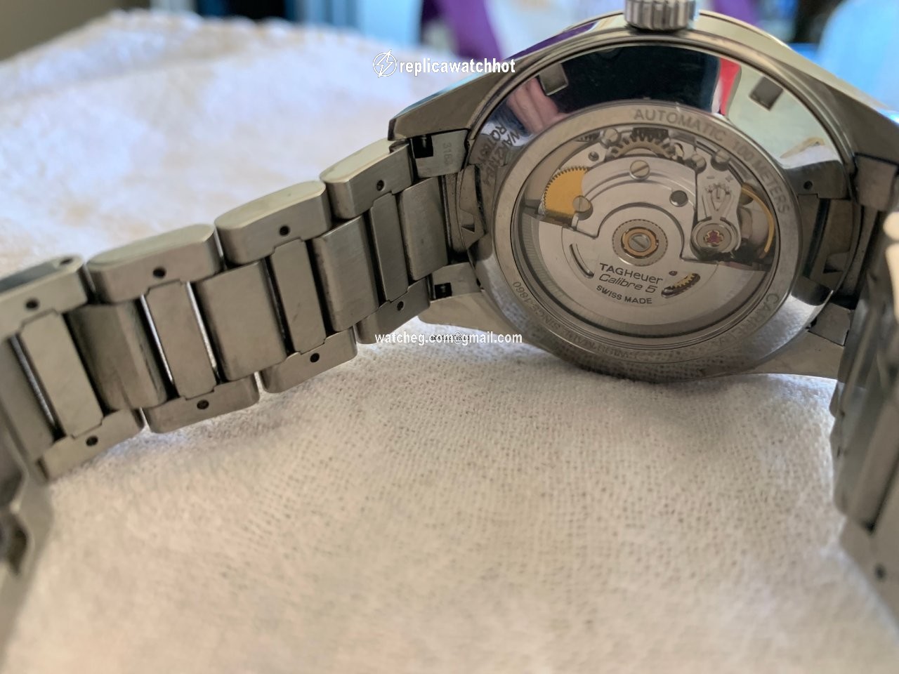 TAG Heuer Carrera Calibre 5 Mens watch Unisex Automatic Steel WAR211B-4 2