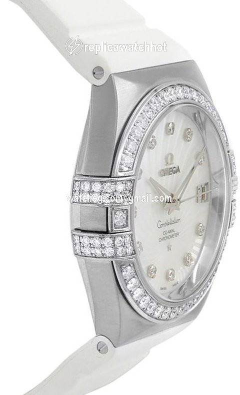 Omega Constellation Ladies Womens watch Automatic White gold 12357352055005 2