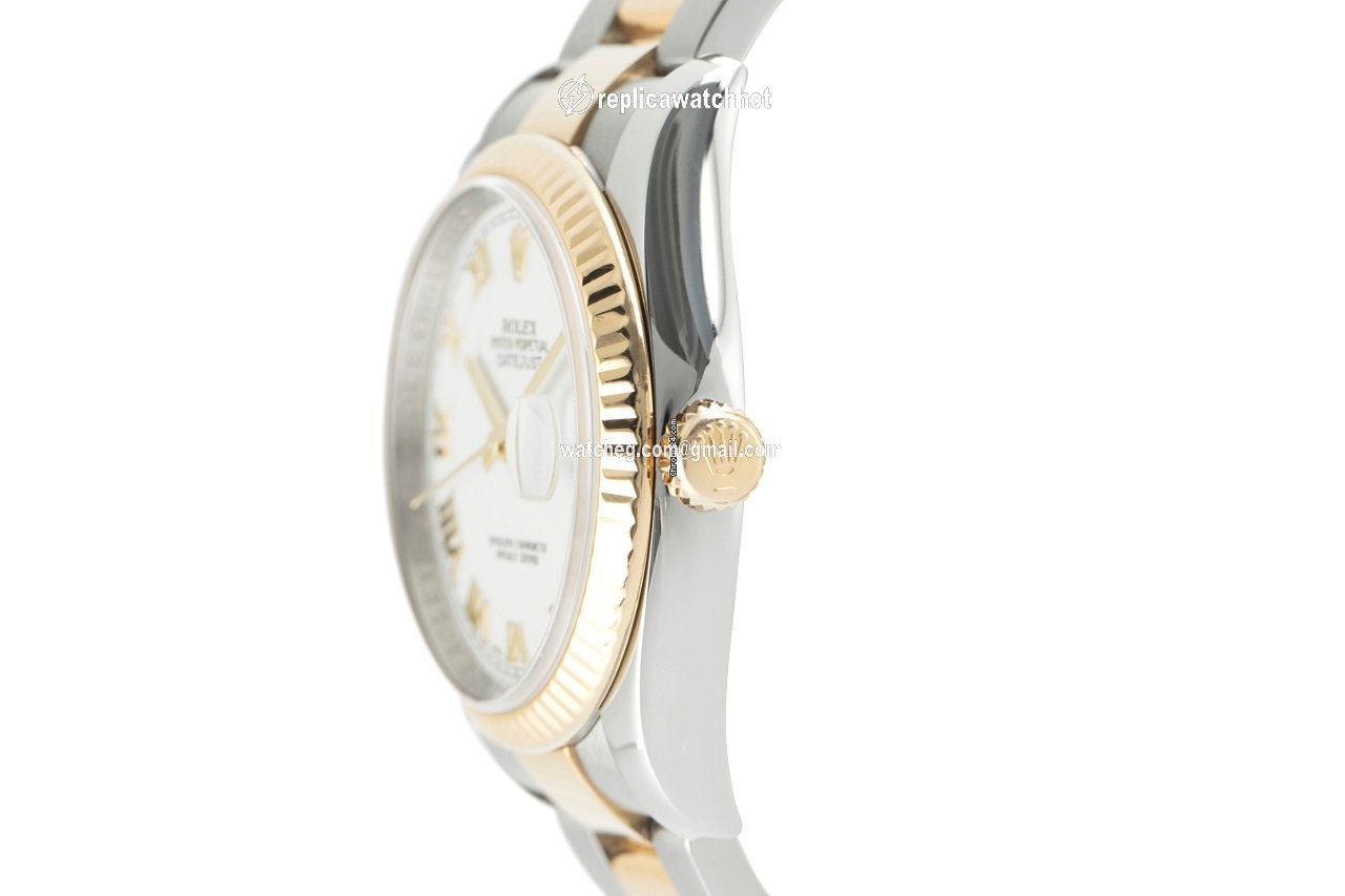 Rolex Datejust 36 Mens watch Unisex Gold Steel Automatic 116233 2