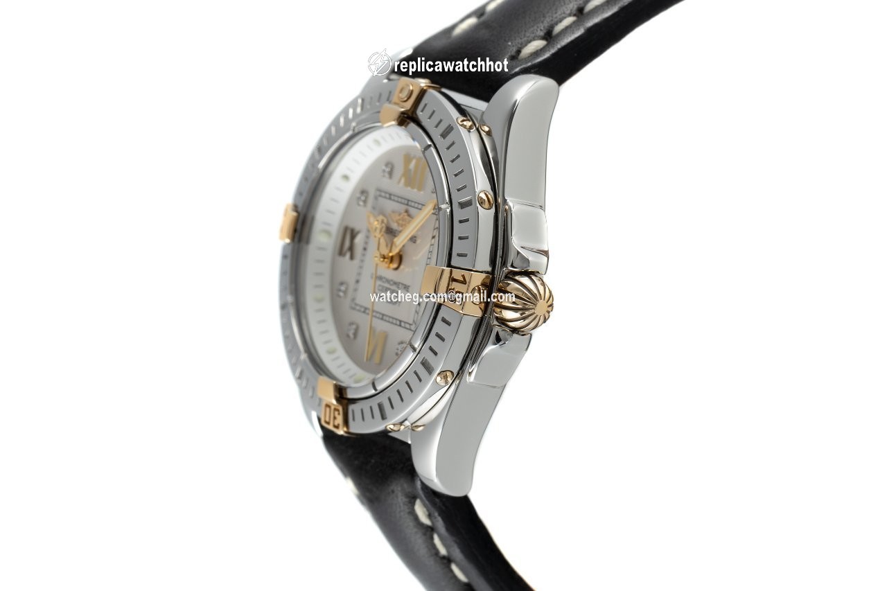 Breitling Cockpit Lady Womens watch Quartz Gold Steel B71356 2