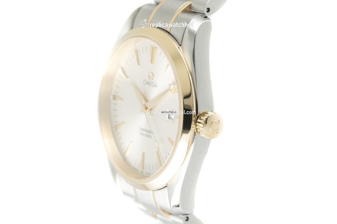 Omega Seamaster Aqua Terra Mens watch Unisex Quartz Gold Steel 2317.30.00 2