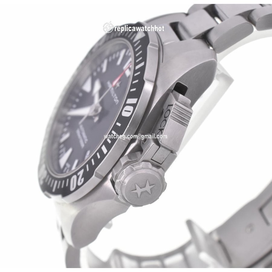 Hamilton Khaki Navy Frogman Mens watch Unisex Automatic Steel H77605135 2