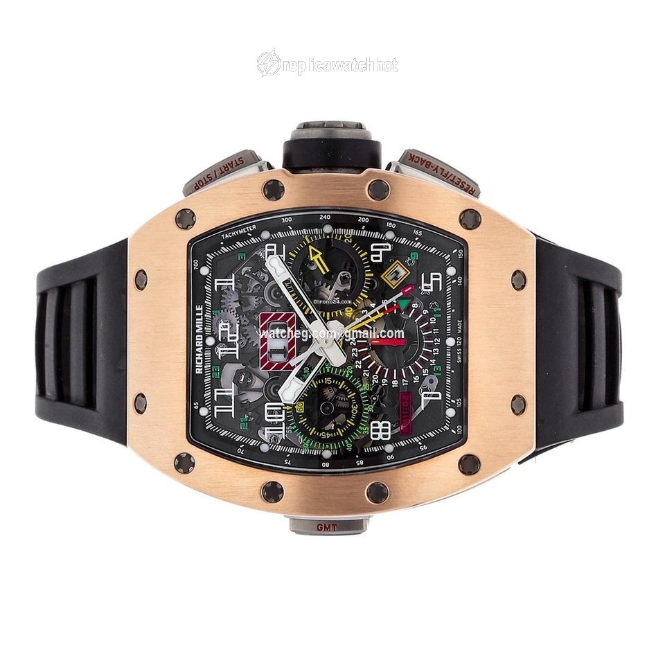 Richard Mille RM 011 Mens watch Unisex Automatic Rose gold RM 11-02 2