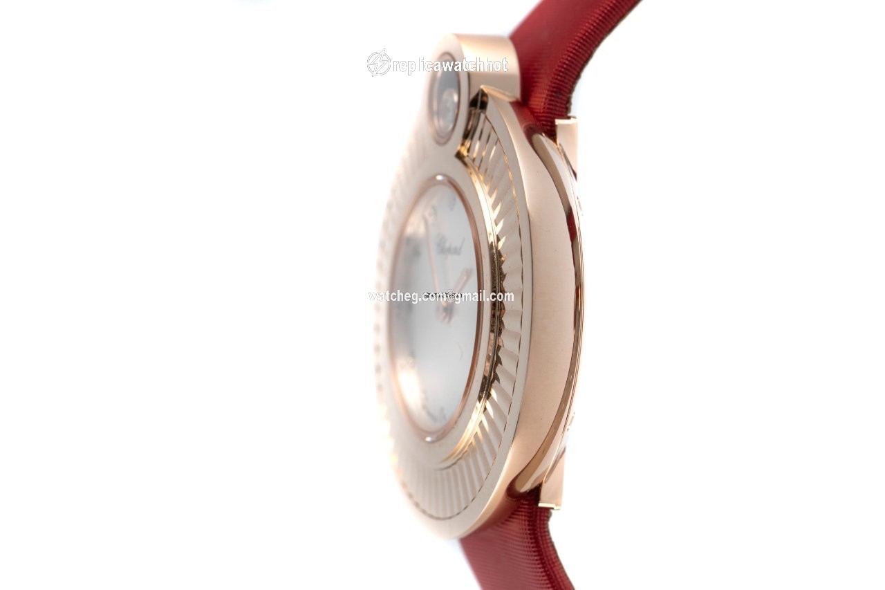 Chopard Happy Diamonds Womens watch Quartz Red gold 4407 2