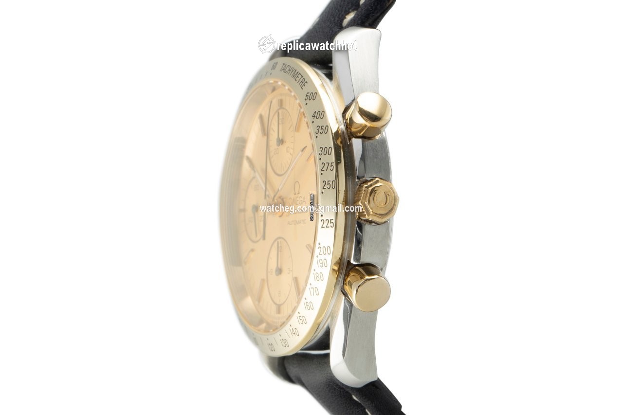 Omega Speedmaster Date Mens watch Unisex Automatic Gold Steel 3311.10.00 2