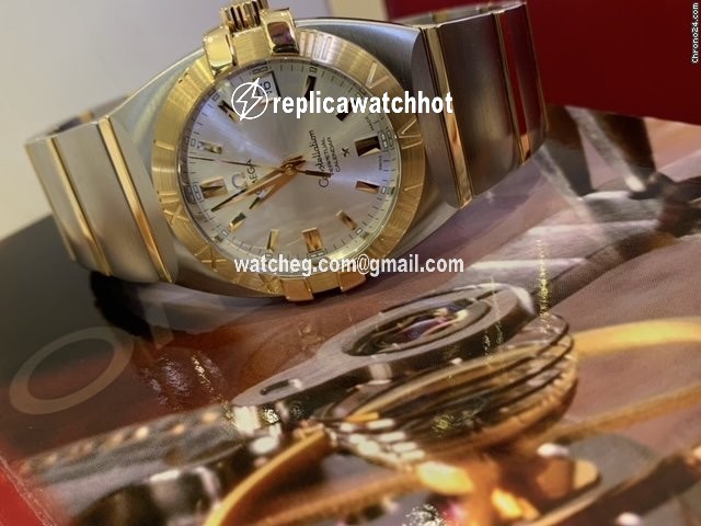 Omega Constellation Double Eagle Gold Steel 12113000 2