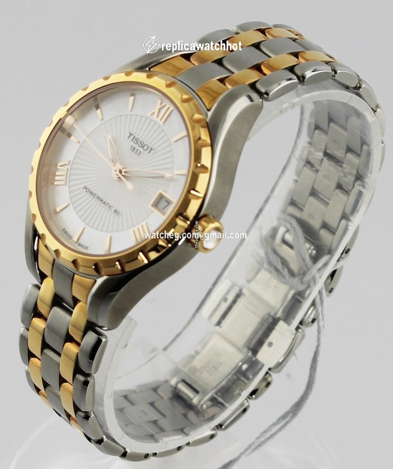 Tissot Lady 80 Automatic Womens watch Automatic Gold Steel T072.207.22.118.01 2