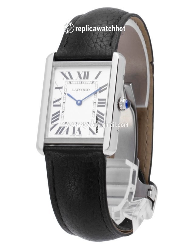 Cartier Tank Solo Mens watch Unisex Quartz Steel W5200003 3169 2