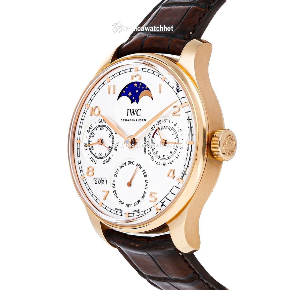 IWC Portuguese Perpetual Calendar Mens watch Unisex Automatic Rose gold IW5033-02 2