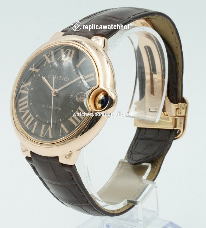 Cartier Ballon Bleu 42mm Mens watch Unisex Automatic Rose gold W6920037 2