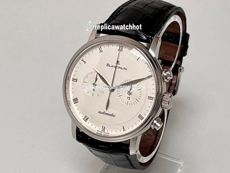 Blancpain Villeret Mens watch Unisex Automatic White gold 4082-1542-55 2