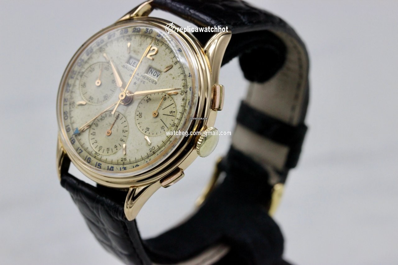 Baume & Mercier Mens watch Unisex Manual winding Yellow gold 128958 2