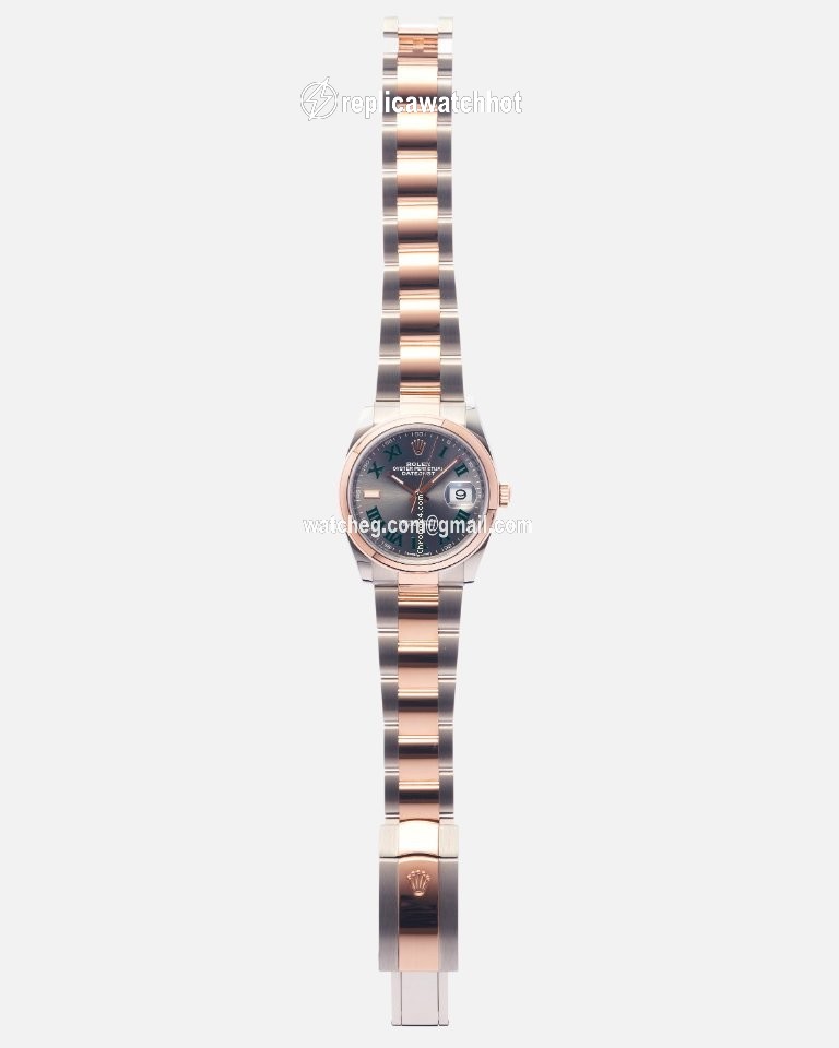 Rolex Datejust 36 Mens watch Unisex Gold Steel Automatic 126201 2
