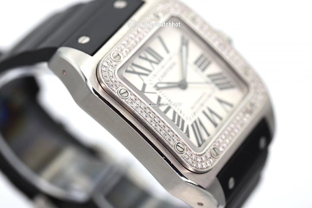 Cartier Santos 100 Mens watch Unisex Automatic Steel 2656 2