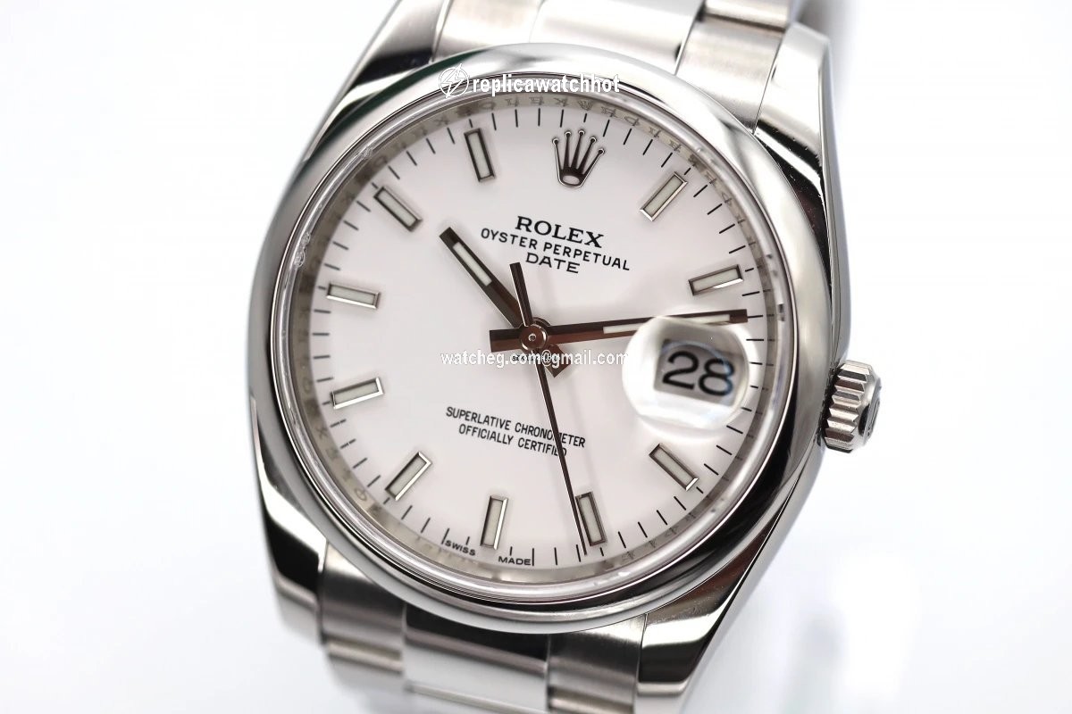 Rolex Oyster Perpetual Date Mens watch Unisex Steel Automatic 115200 2