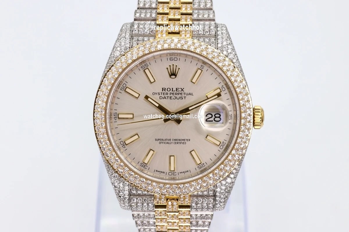 Rolex Datejust 41 Mens watch Unisex Gold Steel Automatic 126303 2