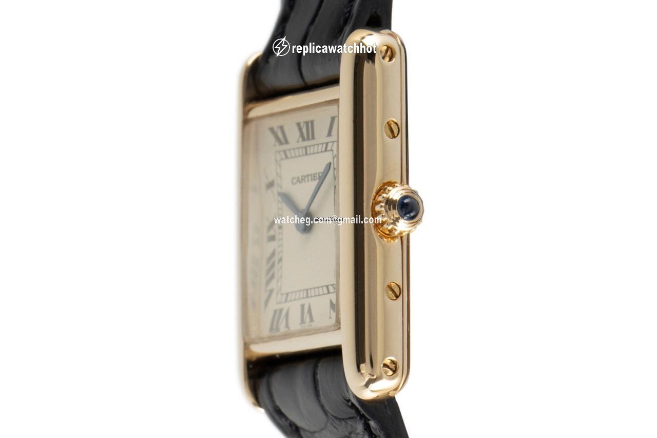 Cartier Tank Womens watch Quartz Yellow gold 8660 2