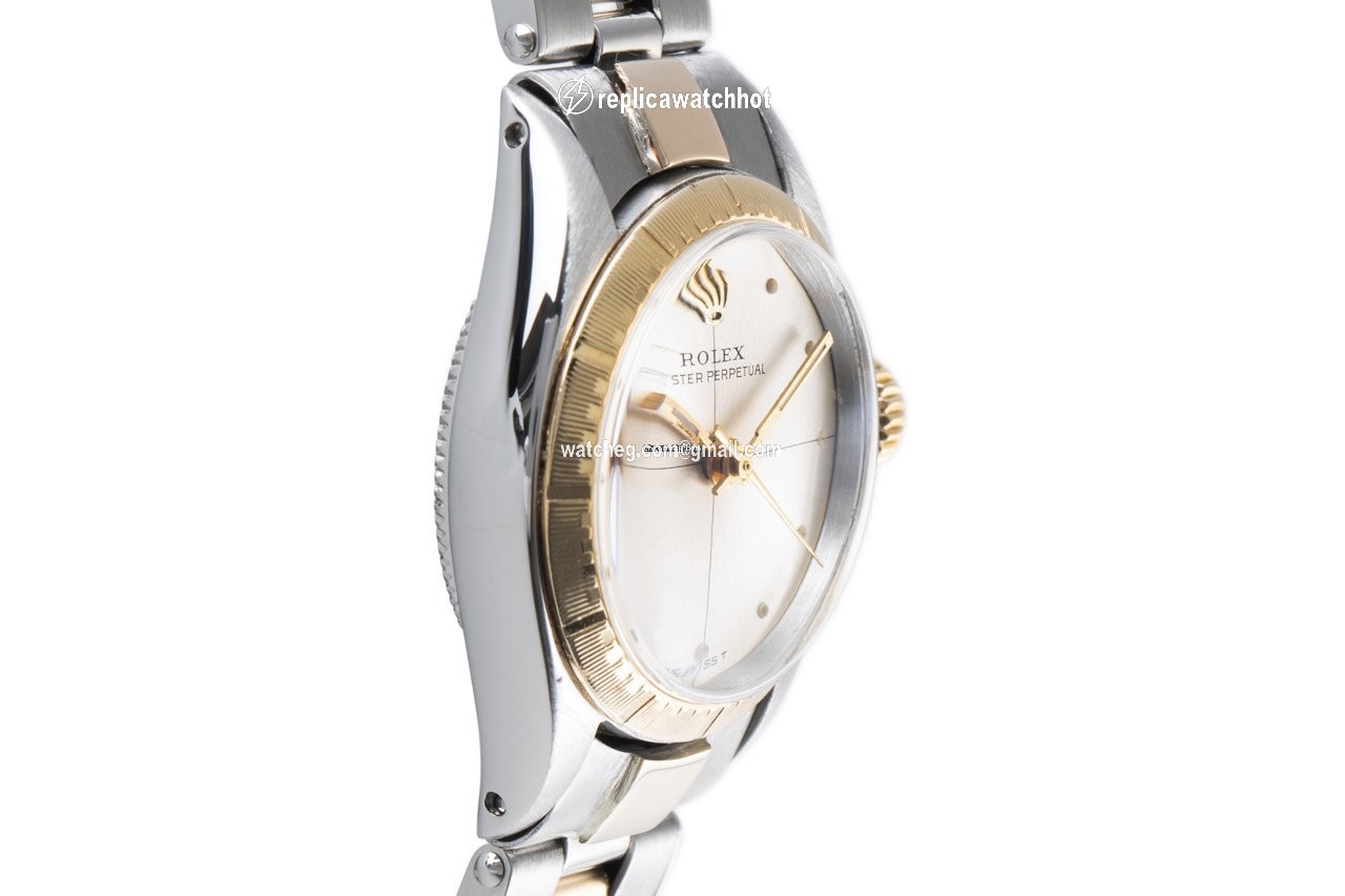 Rolex Oyster Perpetual Womens watch Gold Steel Automatic 6804 2