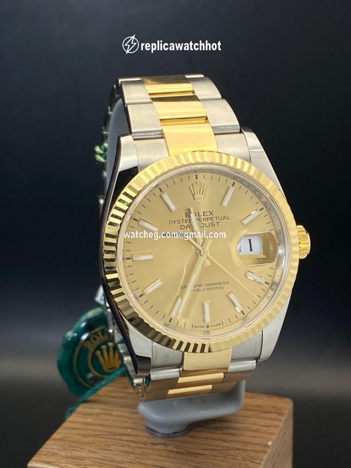 Rolex Datejust 36 Mens watch Unisex Gold Steel Automatic 126233-0015 2