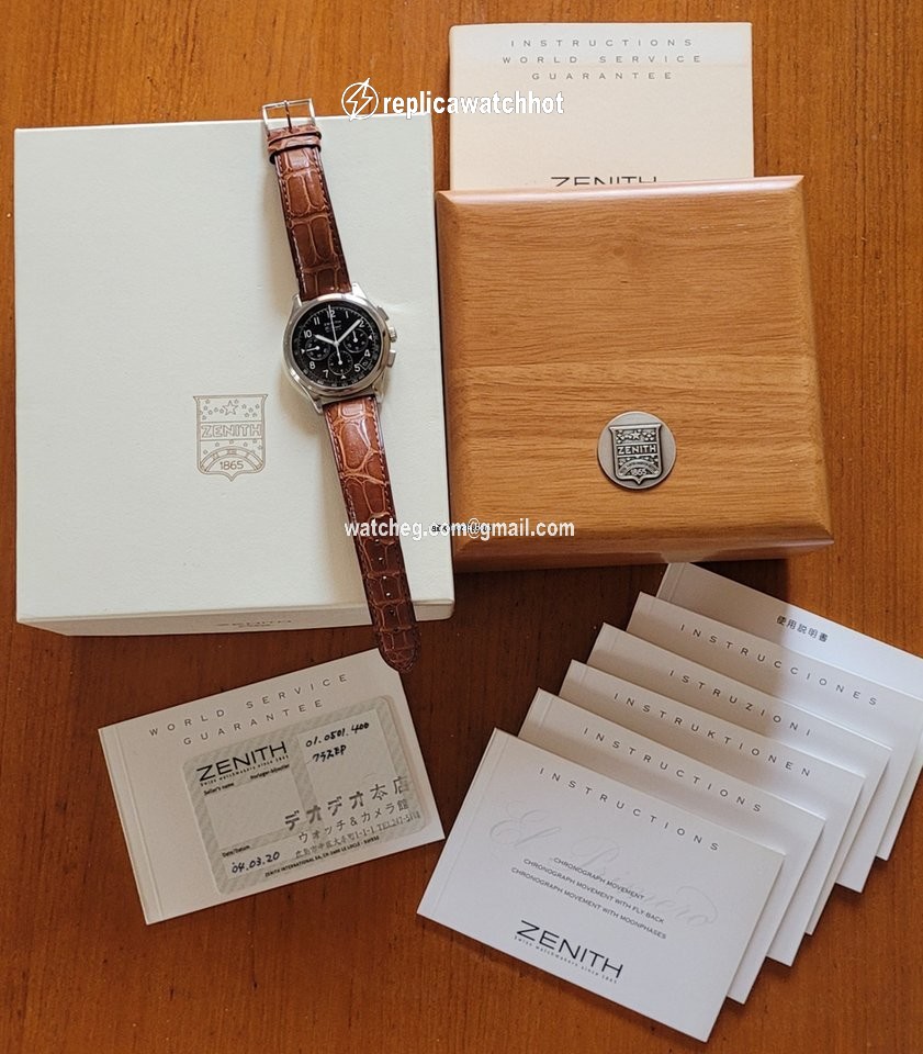 Zenith El Primero Chronograph Mens watch Unisex Automatic Steel 01.0501.400 2