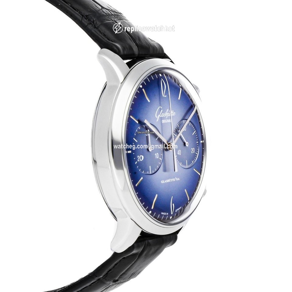 Glashtte Original Sixties Chronograph Mens watch Unisex Automatic Steel 1-39-34-04-22-04 2