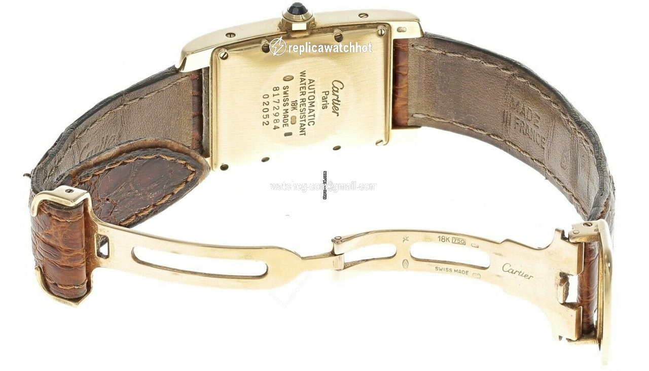 Cartier Tank Americaine Automatic Yellow gold 02052 2