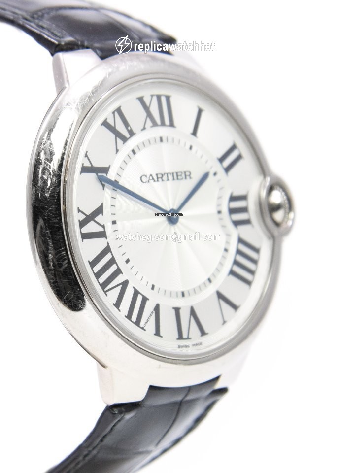 Cartier Ballon Bleu 44mm Mens watch Unisex Manual winding White gold W6920055 2