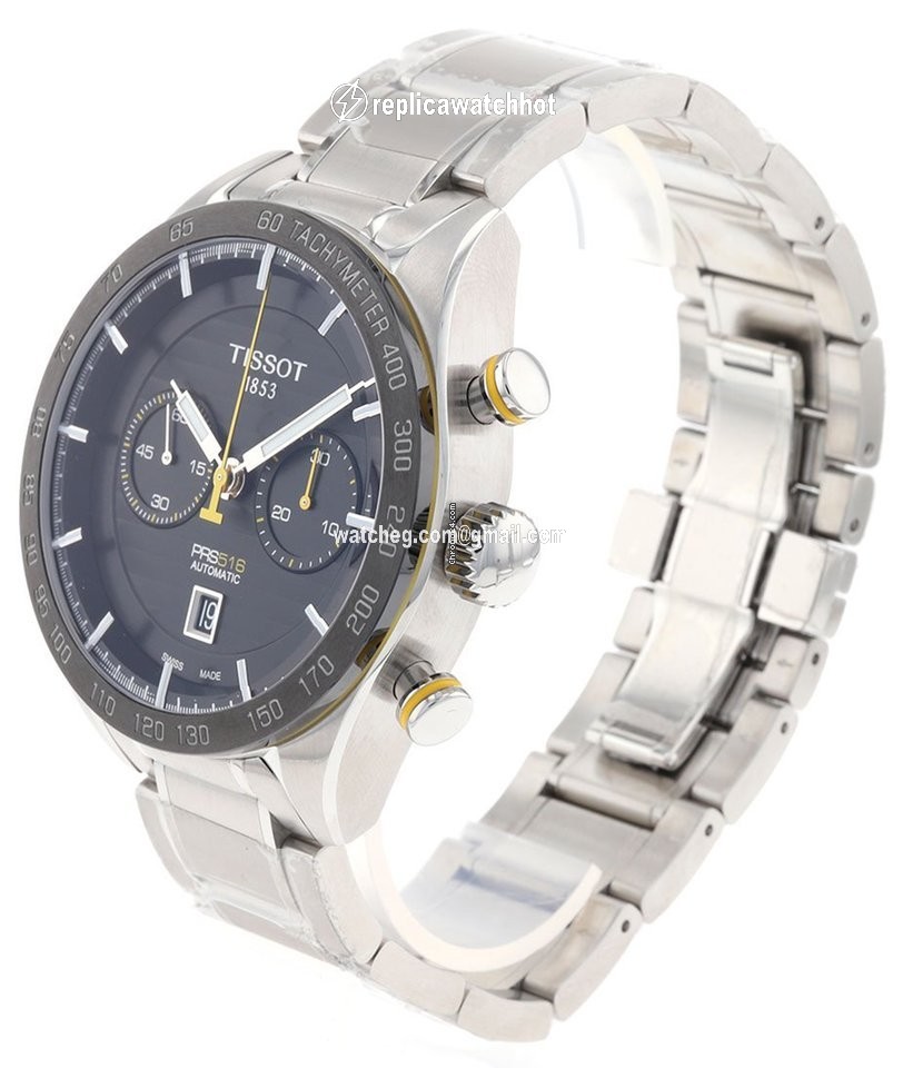 Tissot PRS 516 Mens watch Unisex Automatic Steel T100.427.11.051.00 2