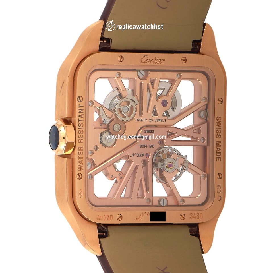 Cartier Santos Dumont Mens watch Unisex Manual winding Rose gold W2020057 2