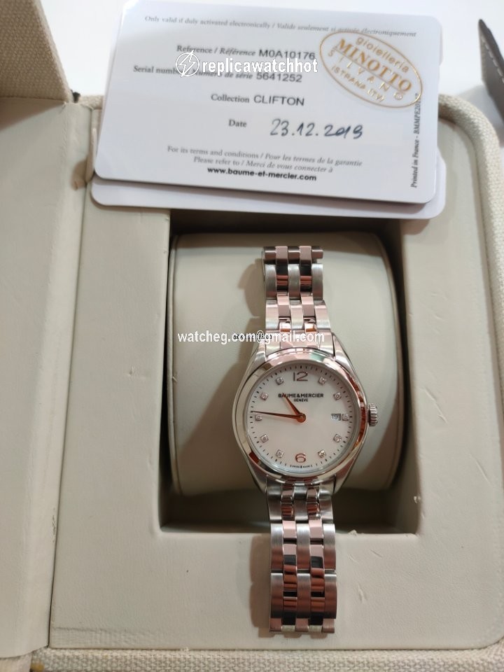 Baume & Mercier Clifton Womens watch Quartz Steel M0A10176 2
