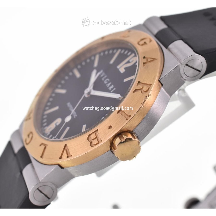 Bulgari Diagono Mens watch Unisex Automatic Gold Steel LC35SG 2