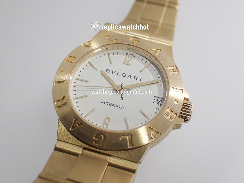 Bulgari Diagono Womens watch Automatic Yellow gold LCV 29 G 2