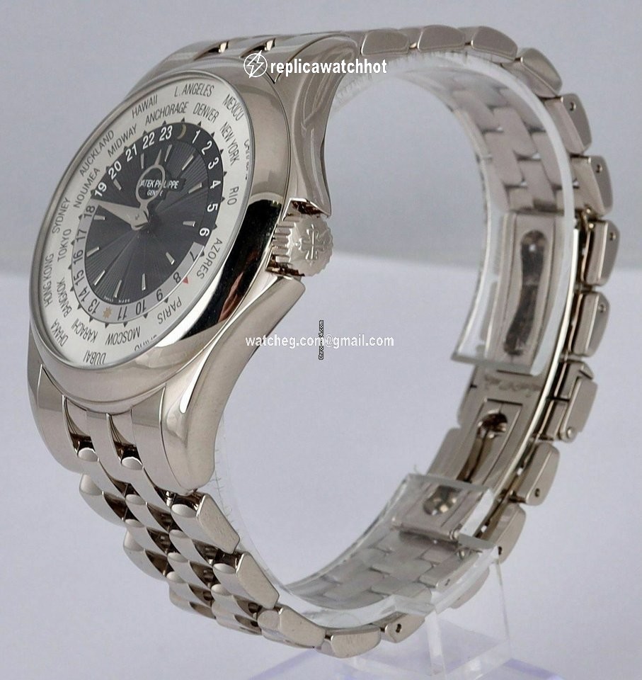 Patek Philippe World Time Mens watch Unisex Automatic White gold 5130G 2