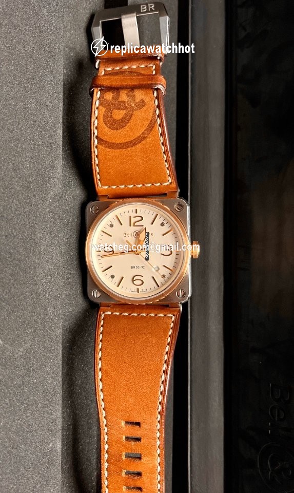 Bell & Ross BR 03-92 Steel Mens watch Unisex Automatic Gold Steel BR0392-ST-PG SCA 2