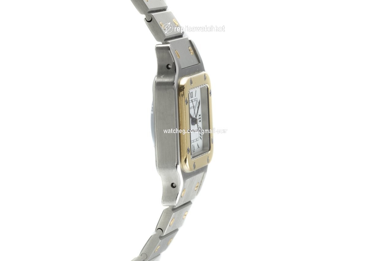 Cartier Santos Womens watch Automatic Gold Steel 0902 2