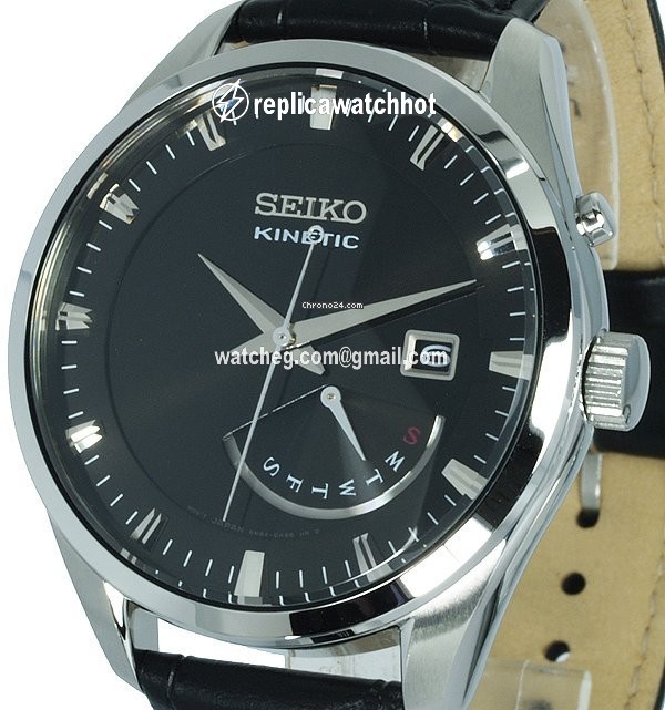 Seiko Kinetic Mens watch Unisex Manual winding Steel SRN045P2 2