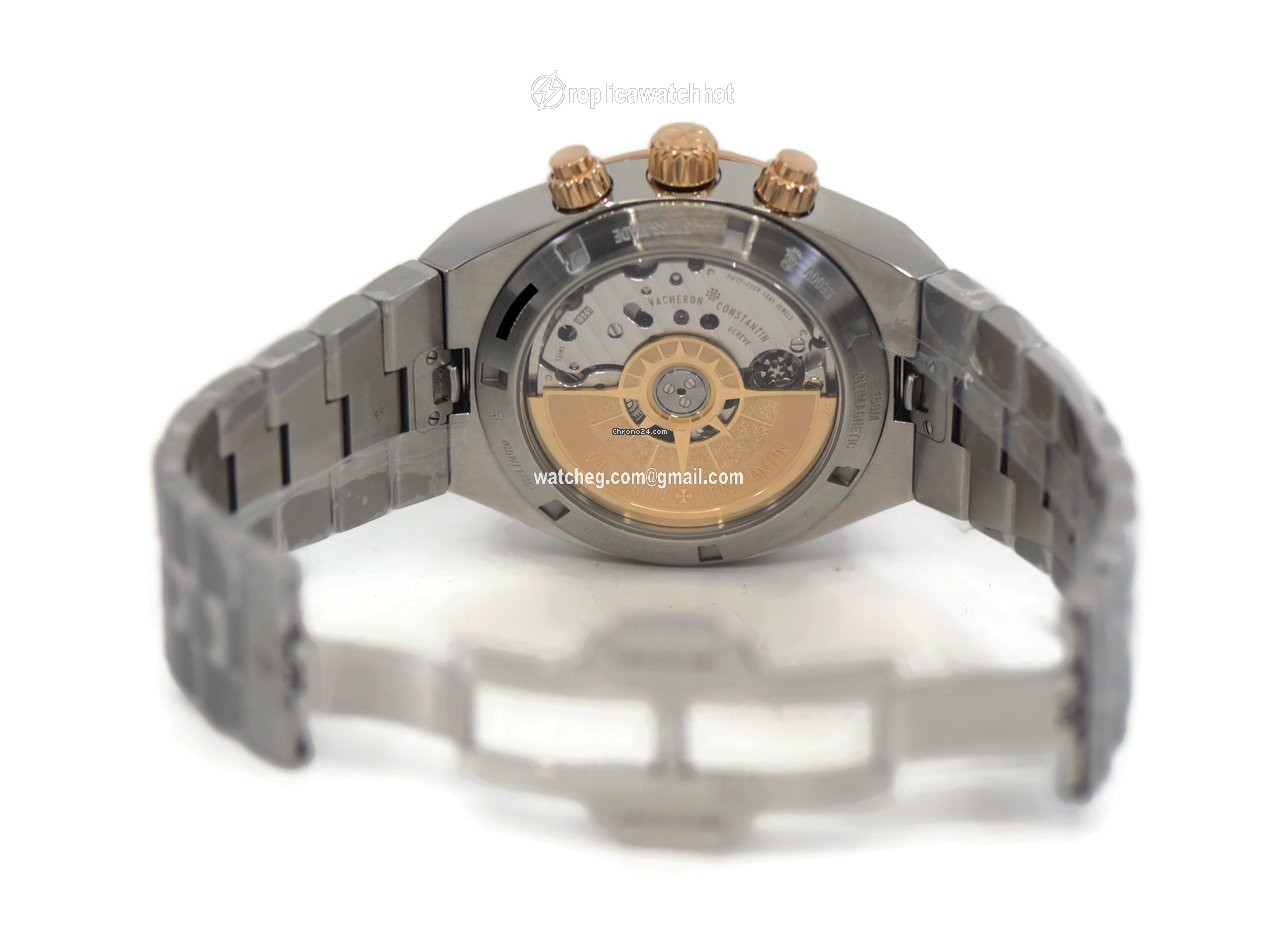 Vacheron Constantin Overseas Chronograph Mens watch Unisex Automatic Gold Steel 5500V 2