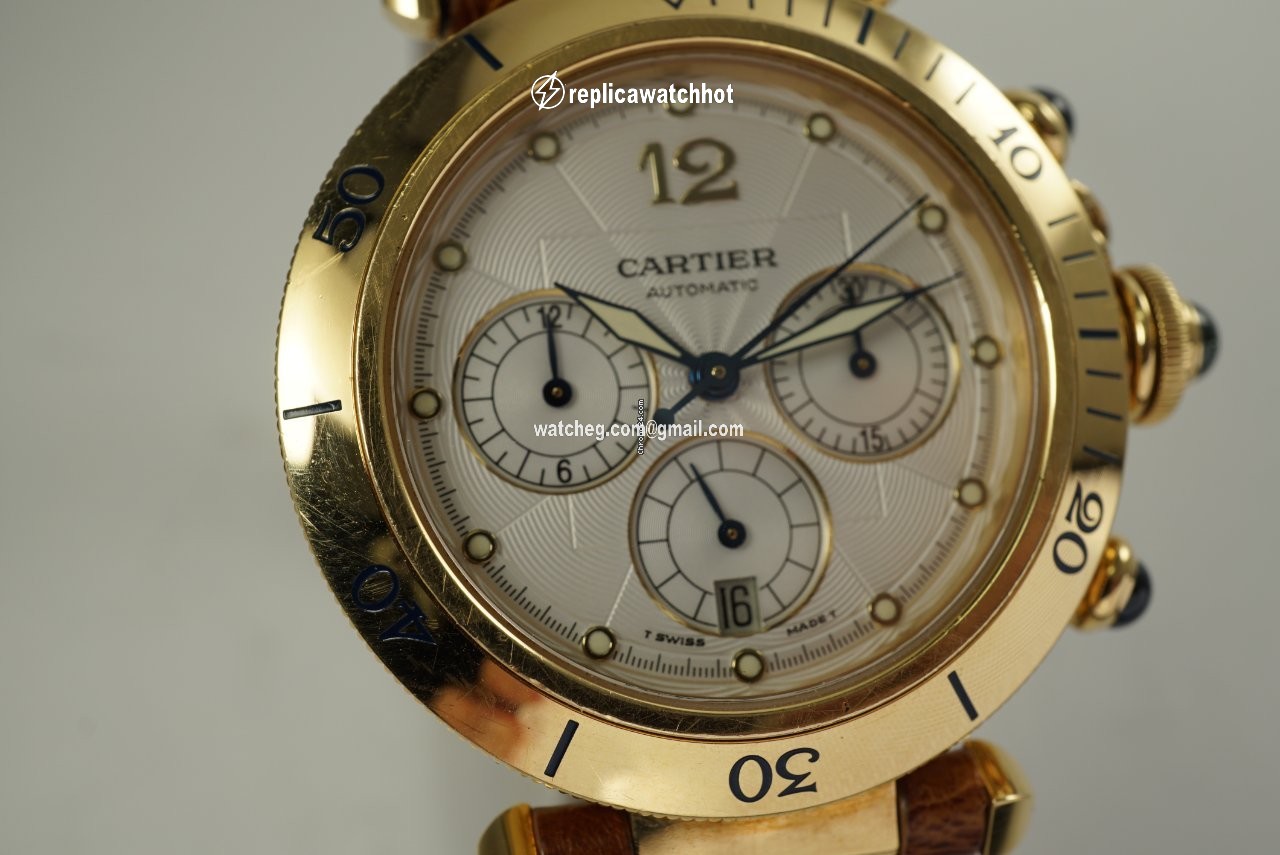 Cartier Pasha Mens watch Unisex Automatic Yellow gold 2111 2