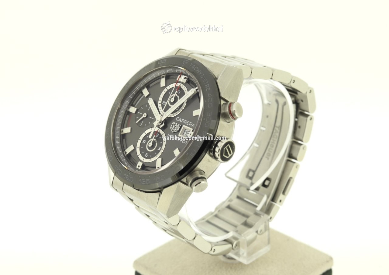 TAG Heuer Carrera Calibre HEUER 01 Mens watch Unisex Automatic Steel CAR201W 2