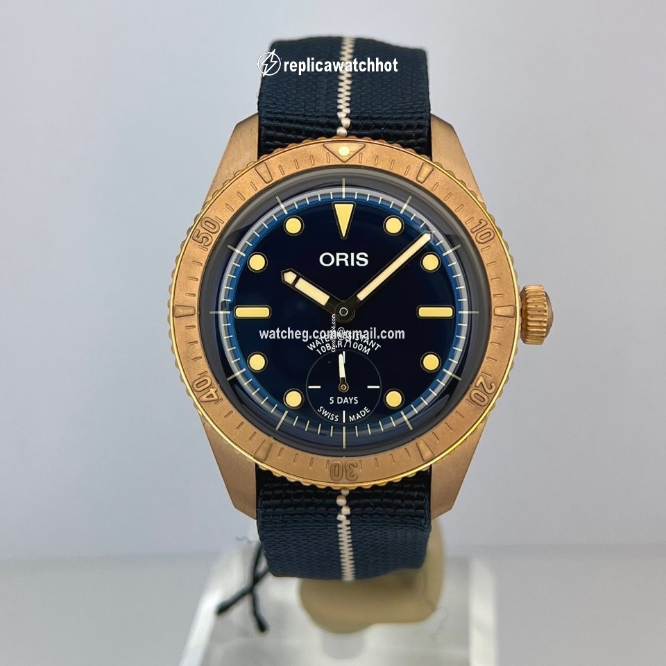 Oris Carl Brashear Mens watch Unisex Automatic Bronze 01 401 7764 3185-Set 2
