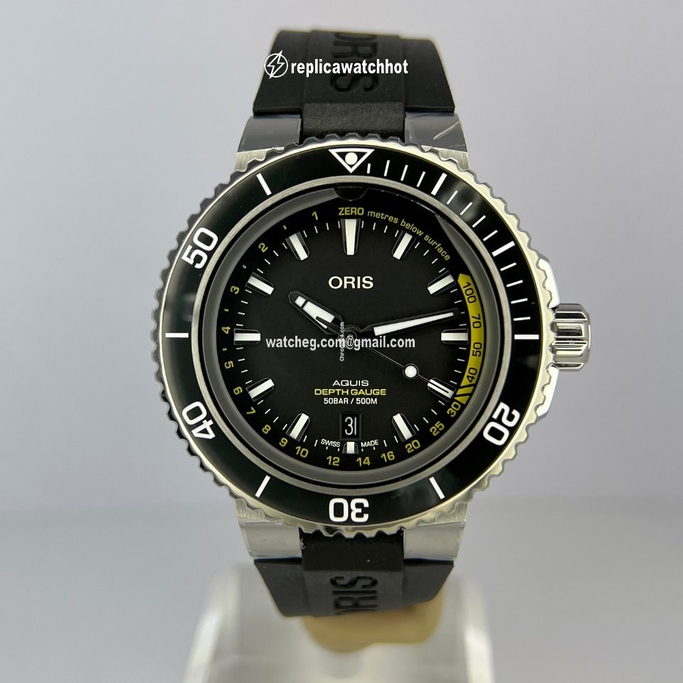Oris Aquis Depth Gauge Mens watch Unisex Automatic Steel 01 733 7755 4154-Set RS 2