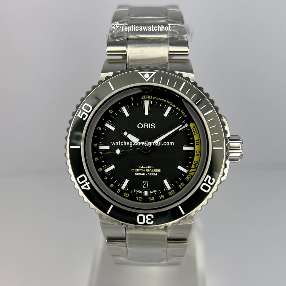 Oris Aquis Depth Gauge Mens watch Unisex Automatic Steel 01 733 7755 4154-Set MB 2
