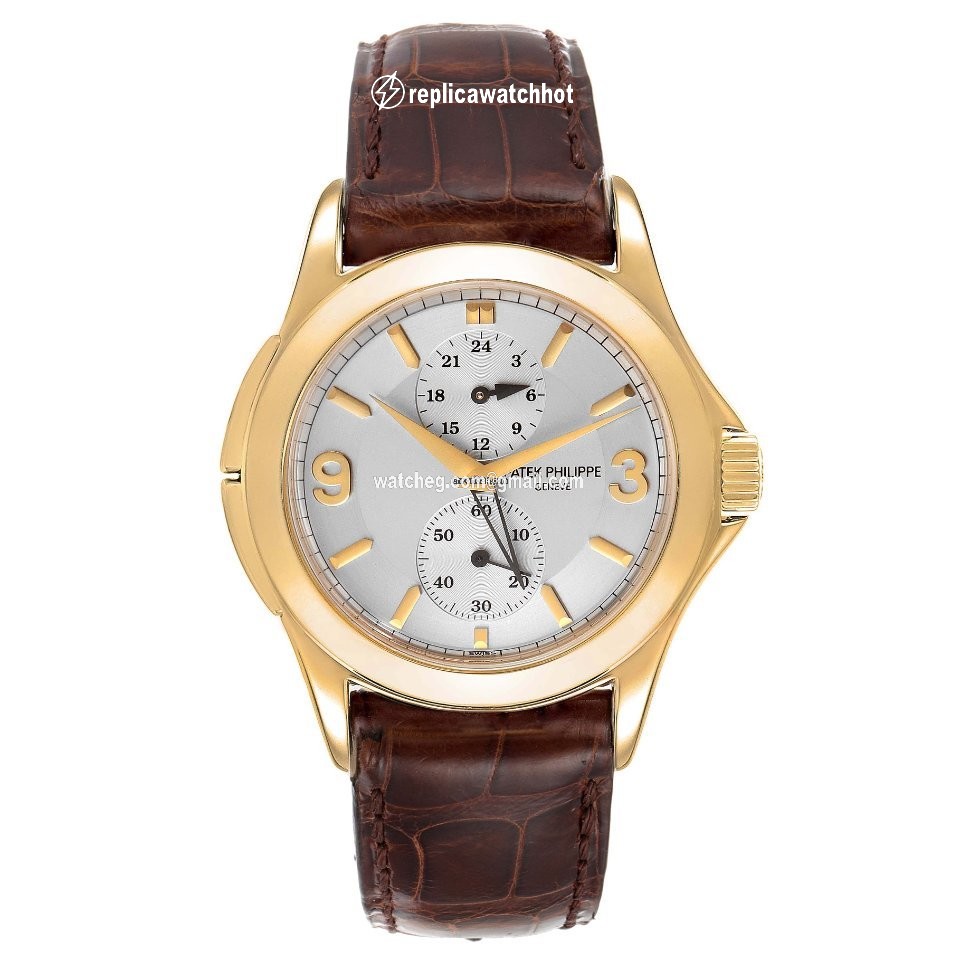 Patek Philippe Travel Time Mens watch Unisex Manual winding Yellow gold 5134J 2