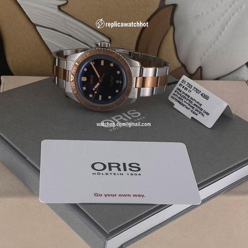 Oris Divers Sixty Five Automatic Gold Steel 01 733 7707 4355 2