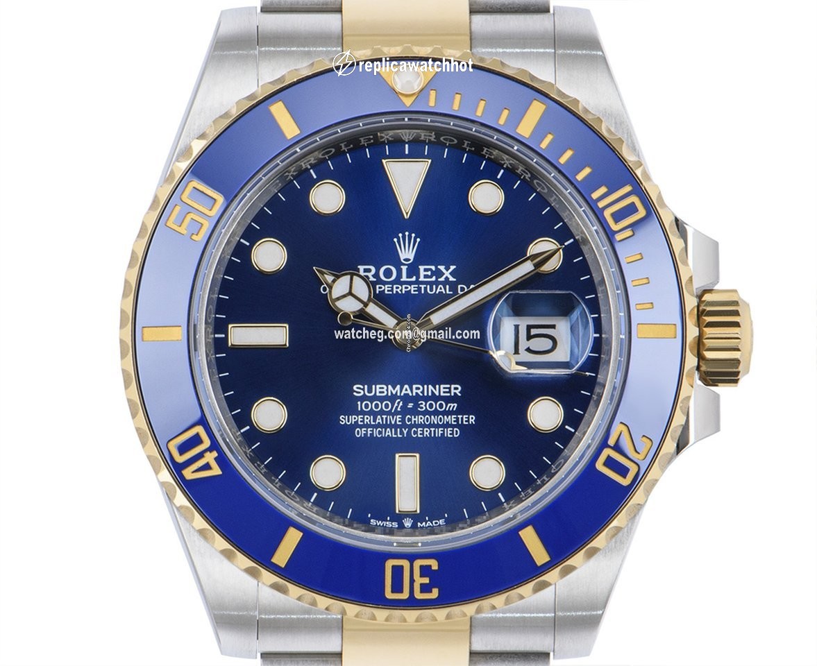 Rolex Submariner Date Mens watch Unisex Gold Steel Automatic 126613LB 2