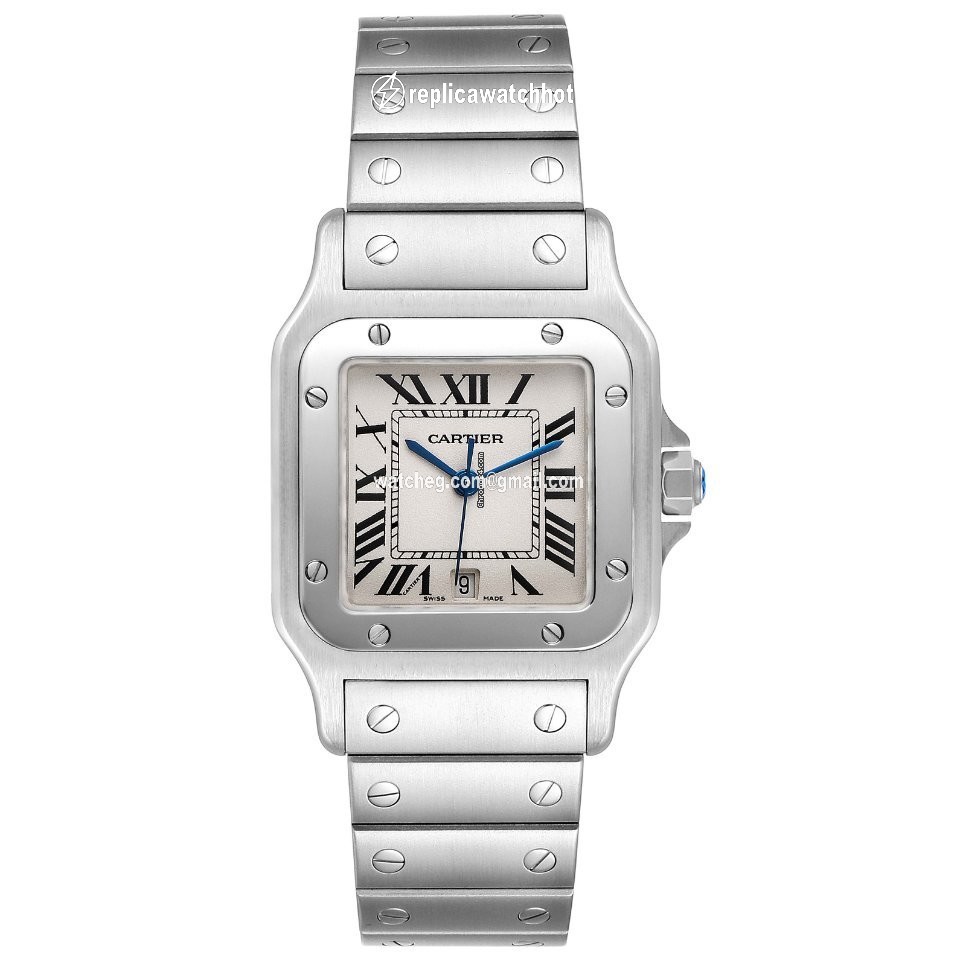Cartier Santos Galbee Mens watch Unisex Quartz Steel W20060D6 2